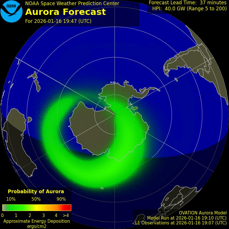 South Auroral Forecast Image