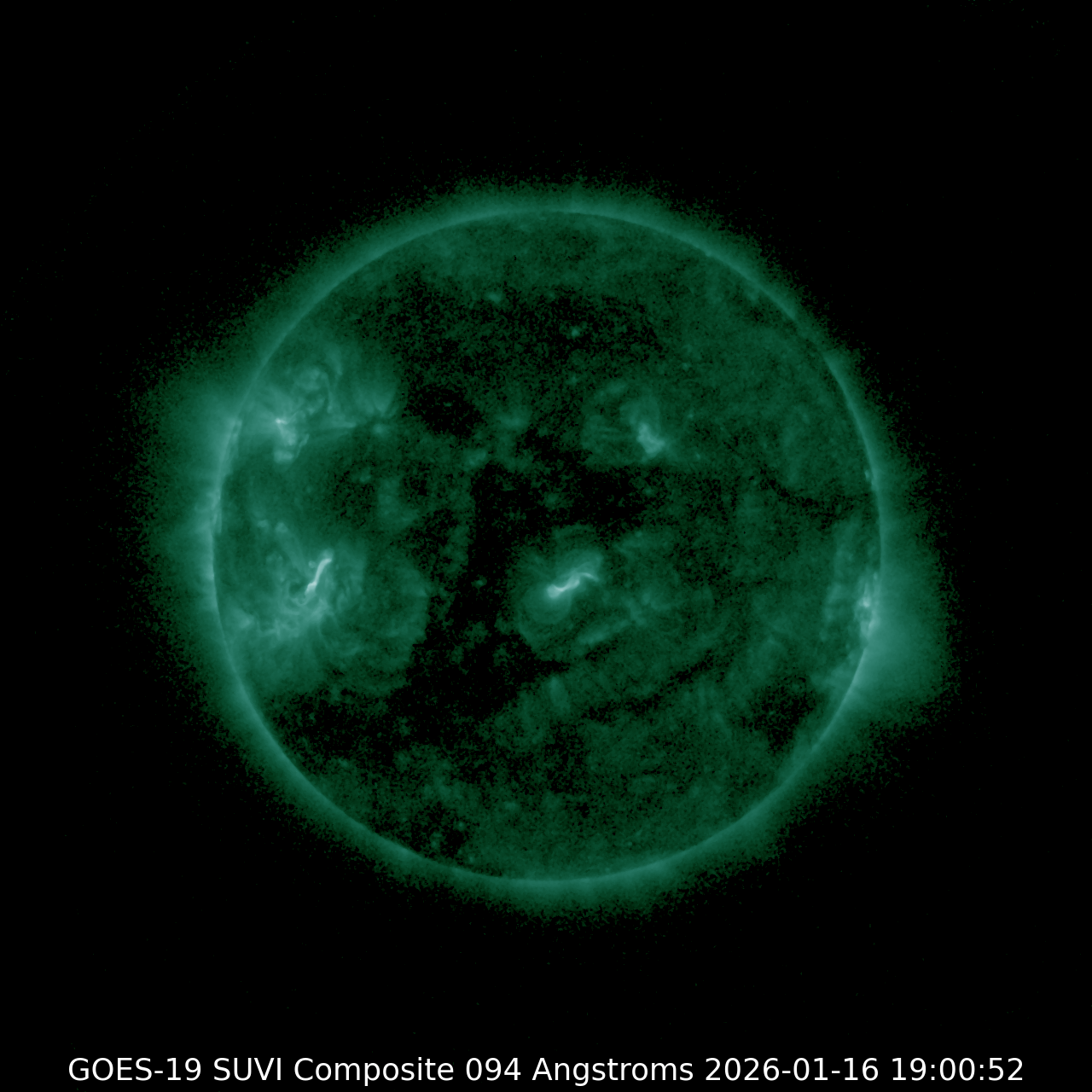 Solar Ultraviolet Image 94 Å (Angstrom)