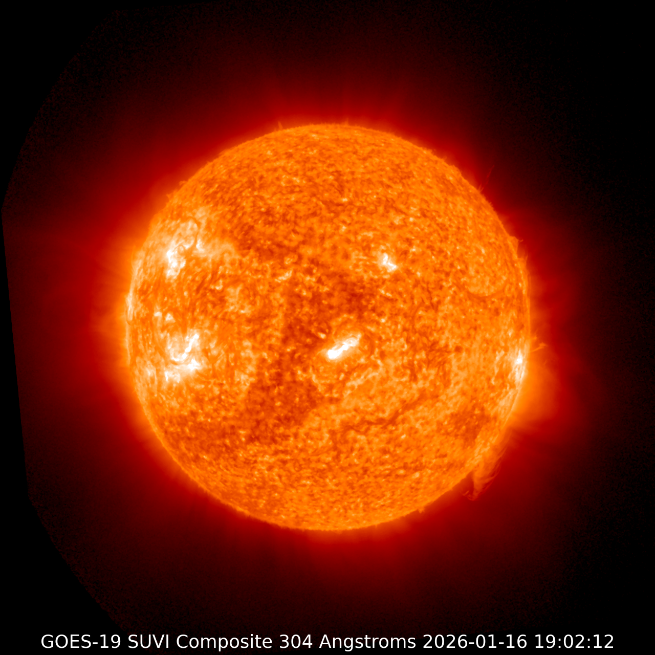 Solar Ultraviolet Image 304 Å (Angstrom)