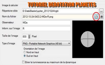 Pourquoi et comment faire une de rotation d‘une image planétaire